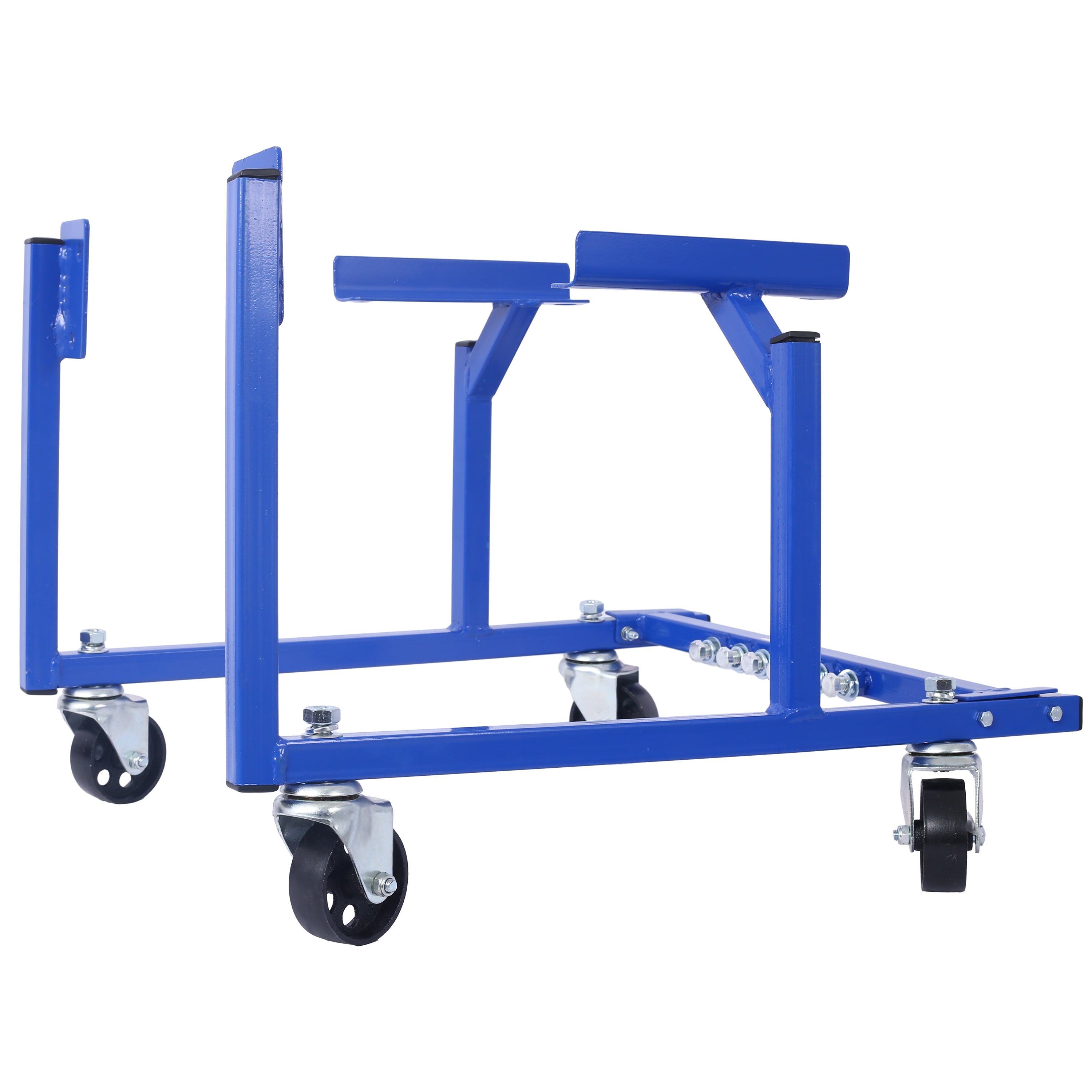 Engine Cradle with Wheels Powder Coat 3in Heavy Duty Steel Construction Wheels 1000 LBS Capacity Storage Hardware Included Easy Assembly(Small Block Ford)