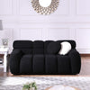 64.96 length ,35.83" deepth ,human body structure for USA people,  marshmallow sofa,boucle sofa ,2  seater, BEIGE  BOUCLE