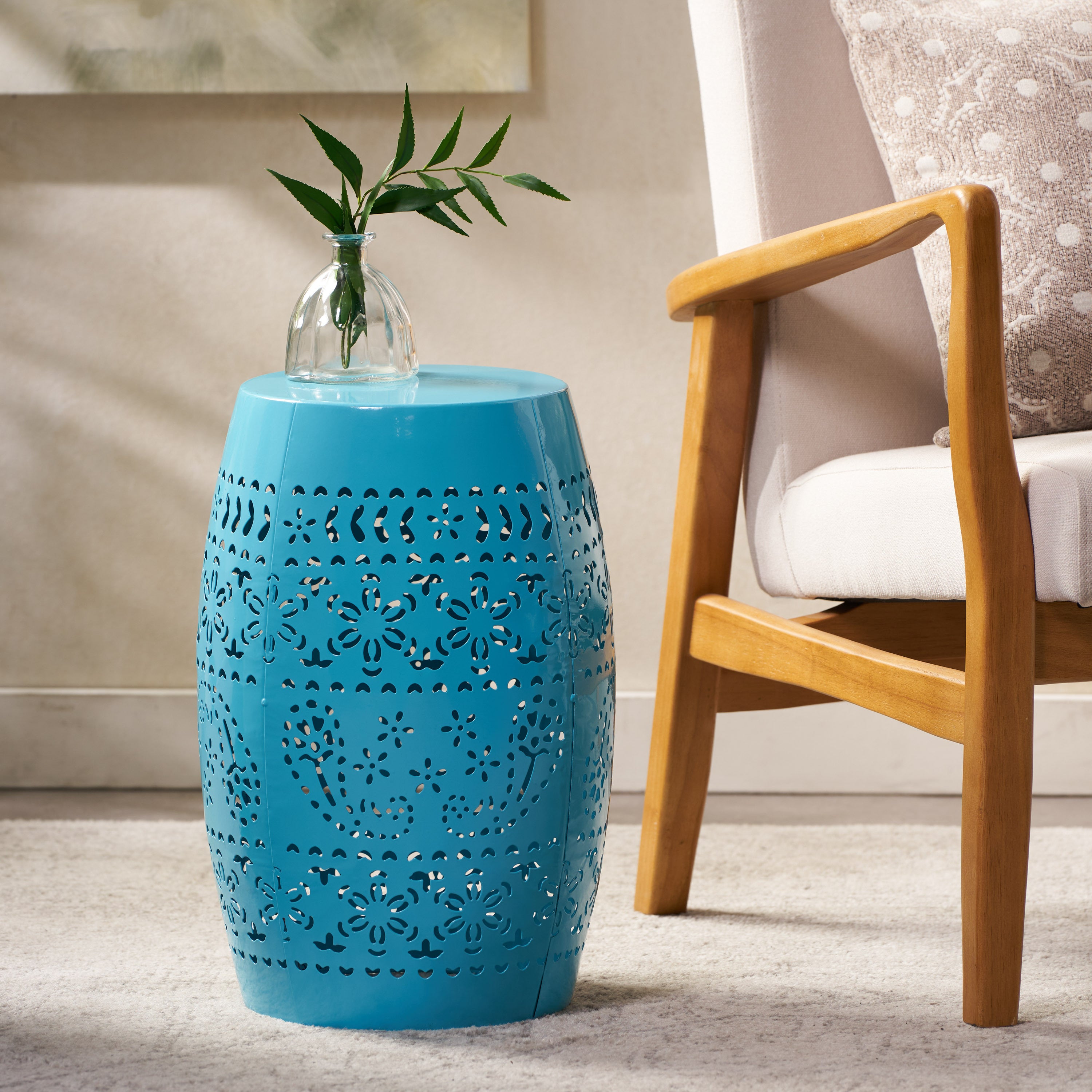 RUBY 12" SIDE TABLE - BLUE