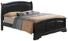 Elegant Black Traditional Queen Bed