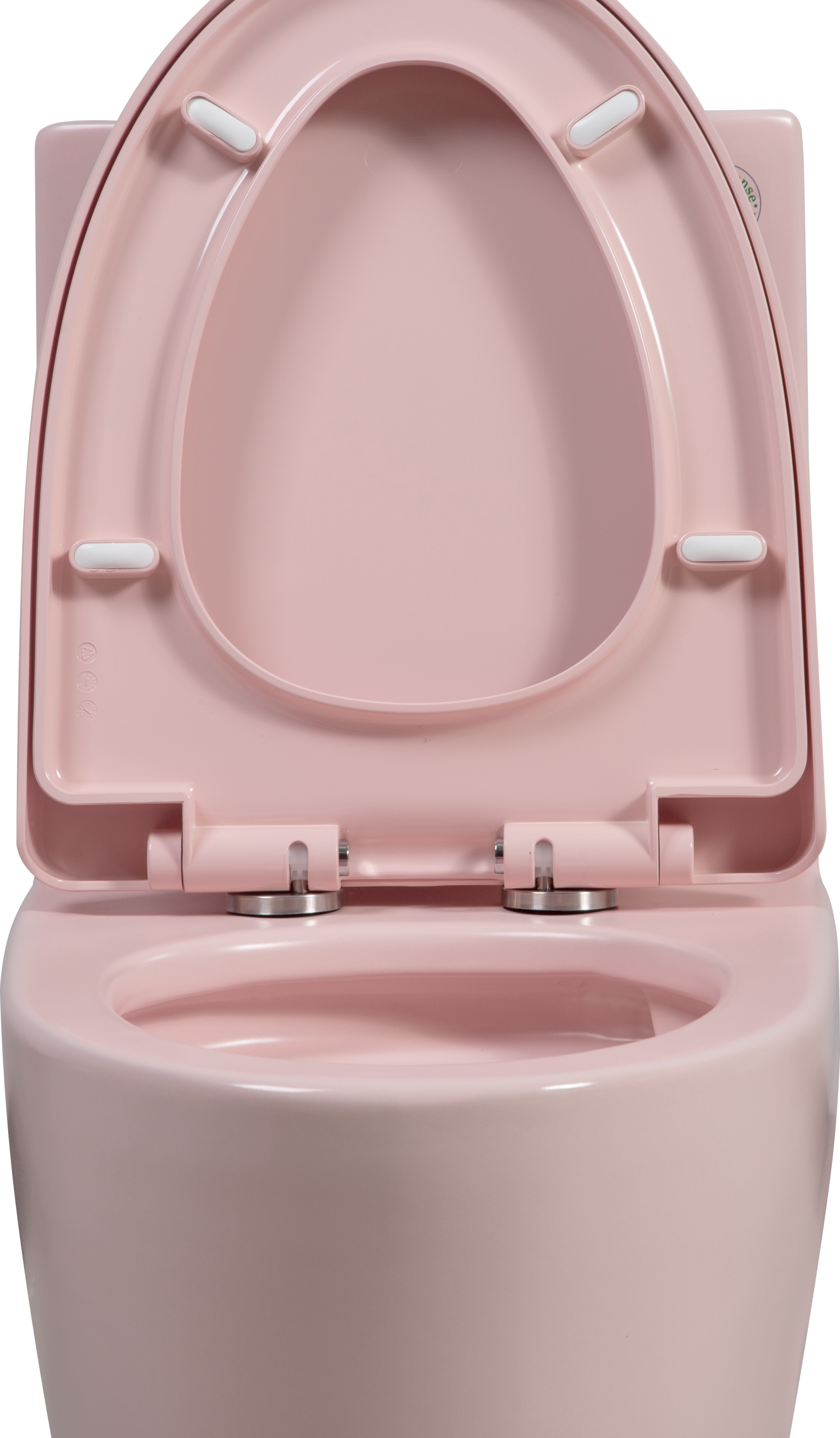 1.1/1.60 GPF Dual-Flush One Piece Toilet, Water-Saving Elongated Comfort Height Floor Mounted, Soft Close 1000 Gram Map Flushing Score Toilet, Rose 23T01-RS