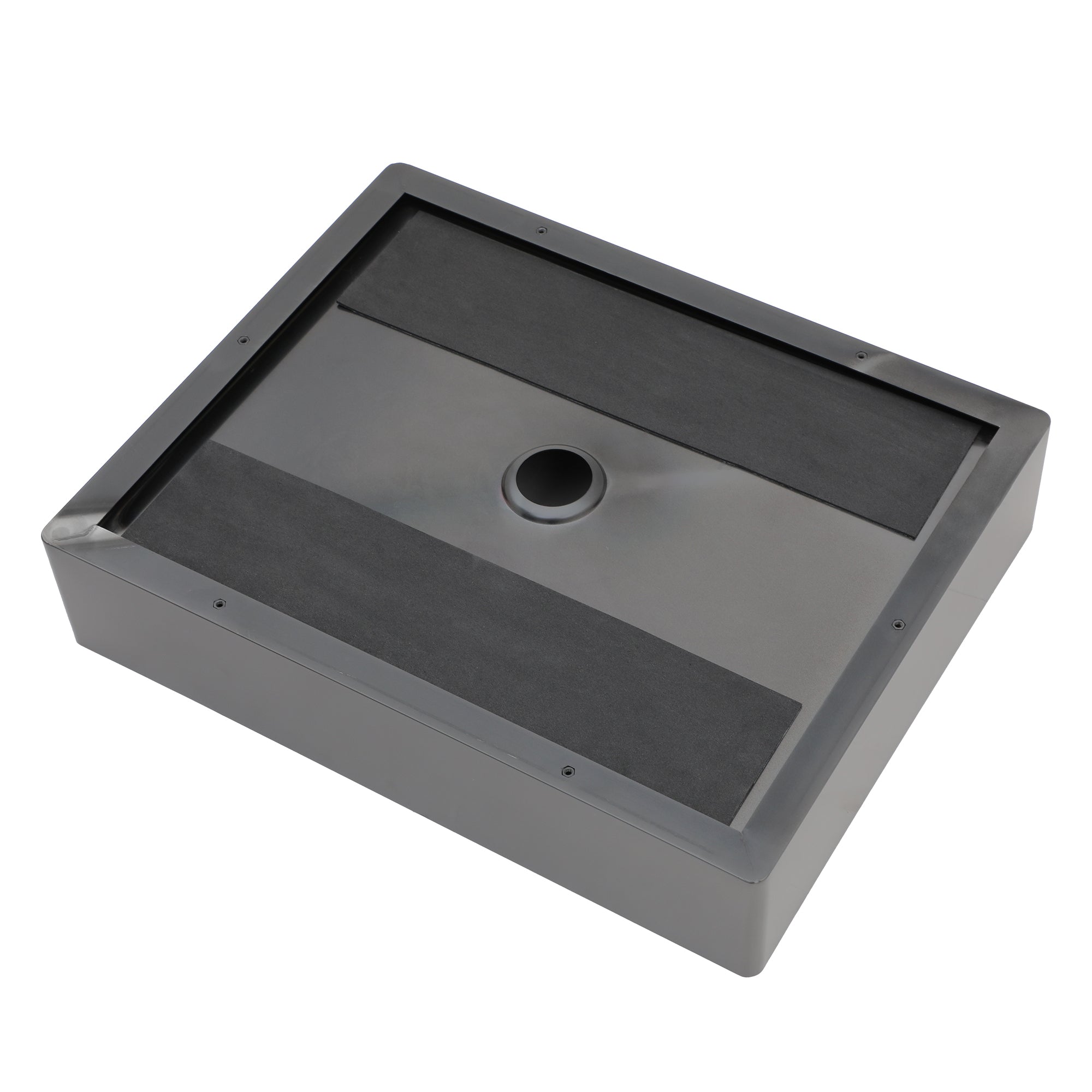 19"x15" Gunmetal Black Stainless Steel Bathroom Sink with Pop Up Drain