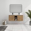 48"  Wall Mounted Bathroom Vanity With Double Sink, Soft Closing Door Hinge (KD-Package)-BVB07248IMOX-GRB4840D