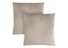 Pillows, Set Of 2, 18 X 18 Square, Insert Included, Decorative Throw, Accent, Sofa, Couch, Bedroom, Beige Hypoallergenic Polyester, Modern