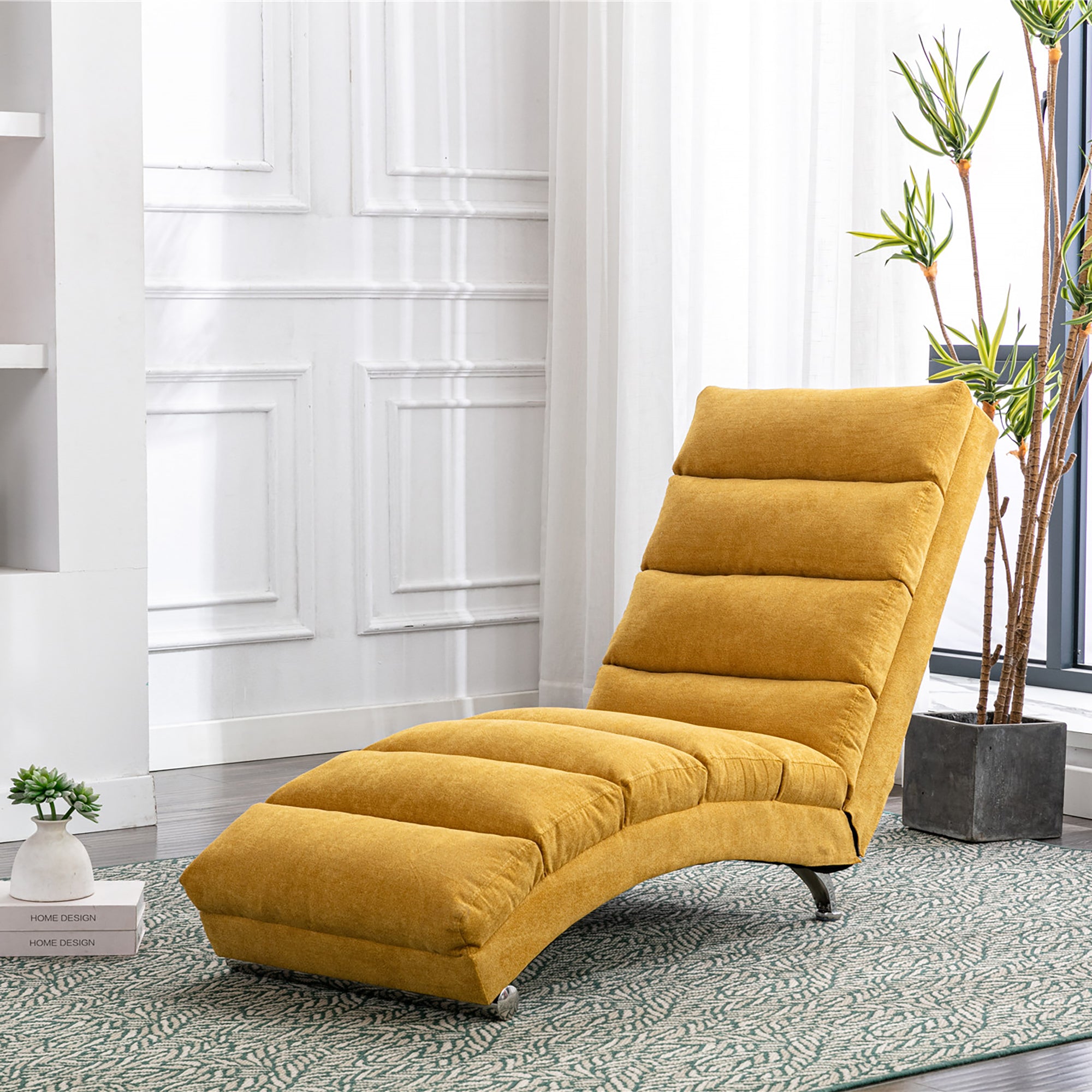 Modern fabric lounge recliner chair for living room, seat view