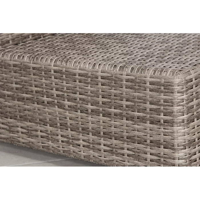 Stylish Fully Assembled 4-Person Wicker Sofa Seating Group with Plush Cushions – Perfect for Outdoor Gatherings