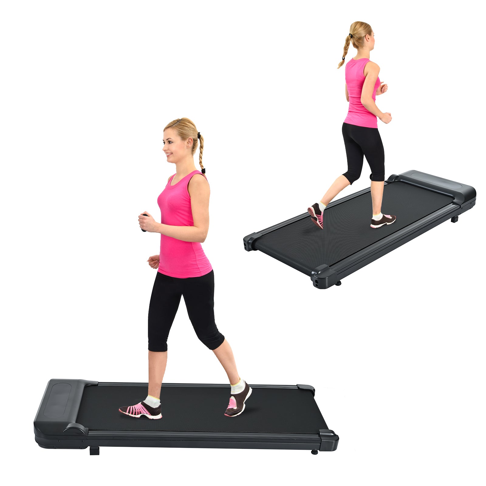 Walking Pad 300 lb Capacity, Desk Treadmill for Home Office, Protable Treadmill Under Desk, Walking Treadmills for Home,0.6 to 4.0 mph Portable Treadmill