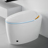 Unique Smart Toilet with Bidet Built In, Intelligent One Piece Toilet For Modern Bathroom, Auto Open/Close Seat, Foot Sensor, LED Display,Night Light, Warm Water & Dryer,White