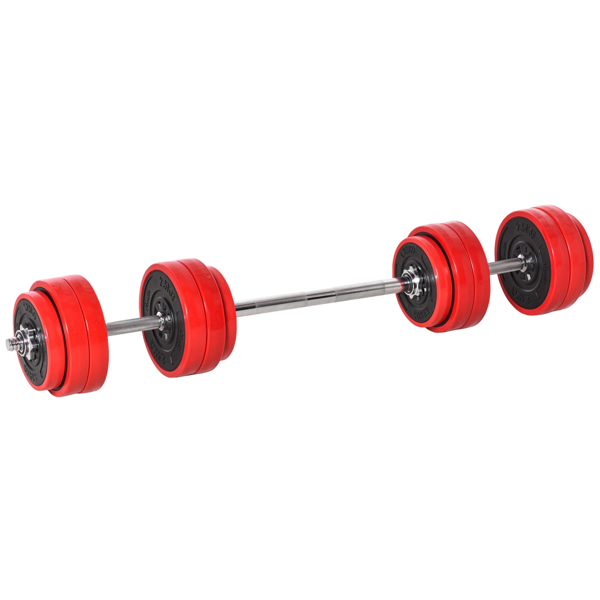 Soozier Adjustable Dumbbell Set, 66lbs Convertible to Barbell Weight Set for Home Gym Women and Men Weight Lifting Training