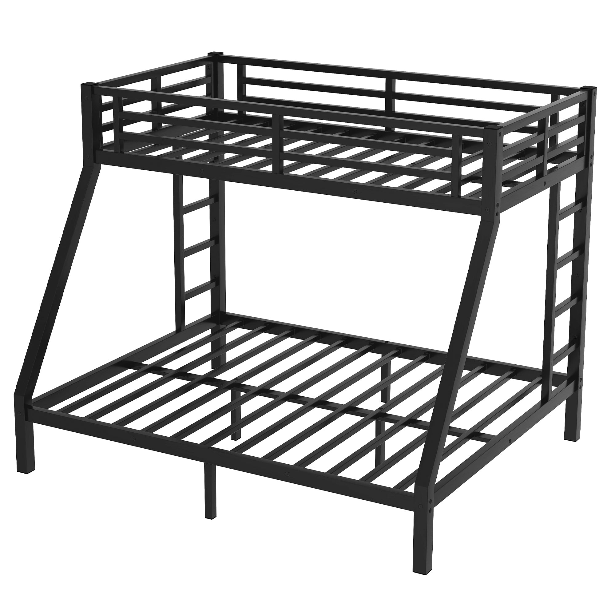 Metal Twin XL over Queen Bunk Bed for Teens and Adults,Space-Saving/Noise Reduced/No Box Spring Needed, Old SKU W1307S00019