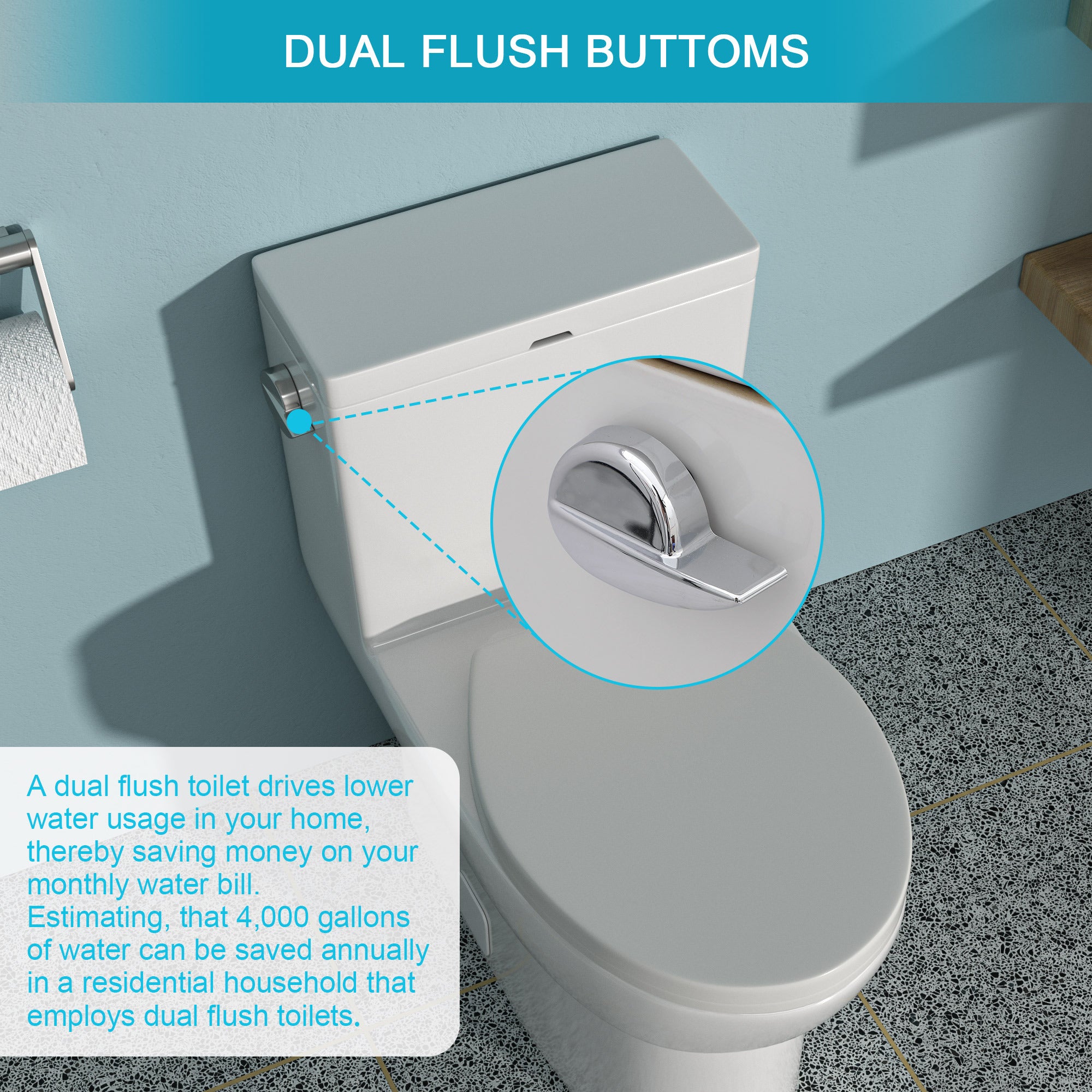 Ceramic One Piece Toilet,Single Flush with Soft Clsoing Seat