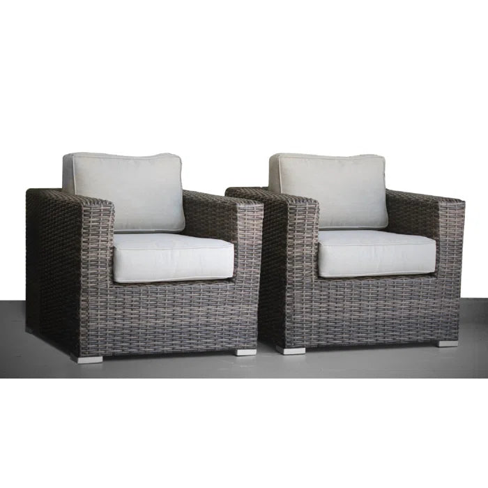 Comfort-Ready Fully Assembled Patio Chair with Plush Cushions – Ideal for Outdoor Relaxation