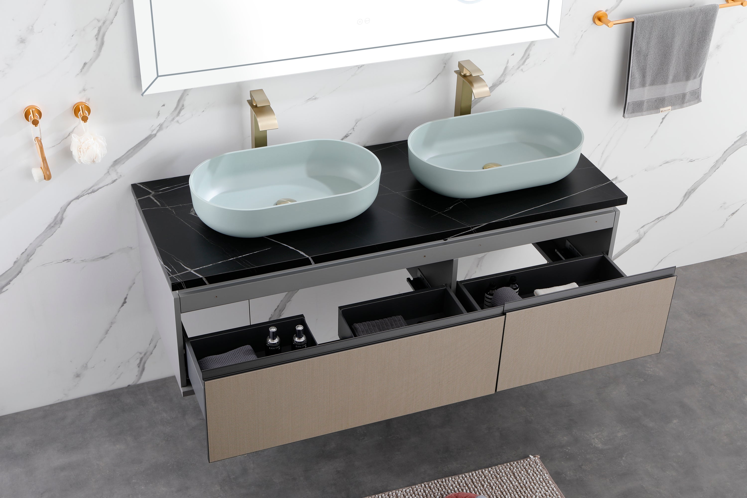 Modern Oval 24"x14"   Above  Bathroom Vessel Sink, Bathroom Sink for Lavatory Vanity Cabinet