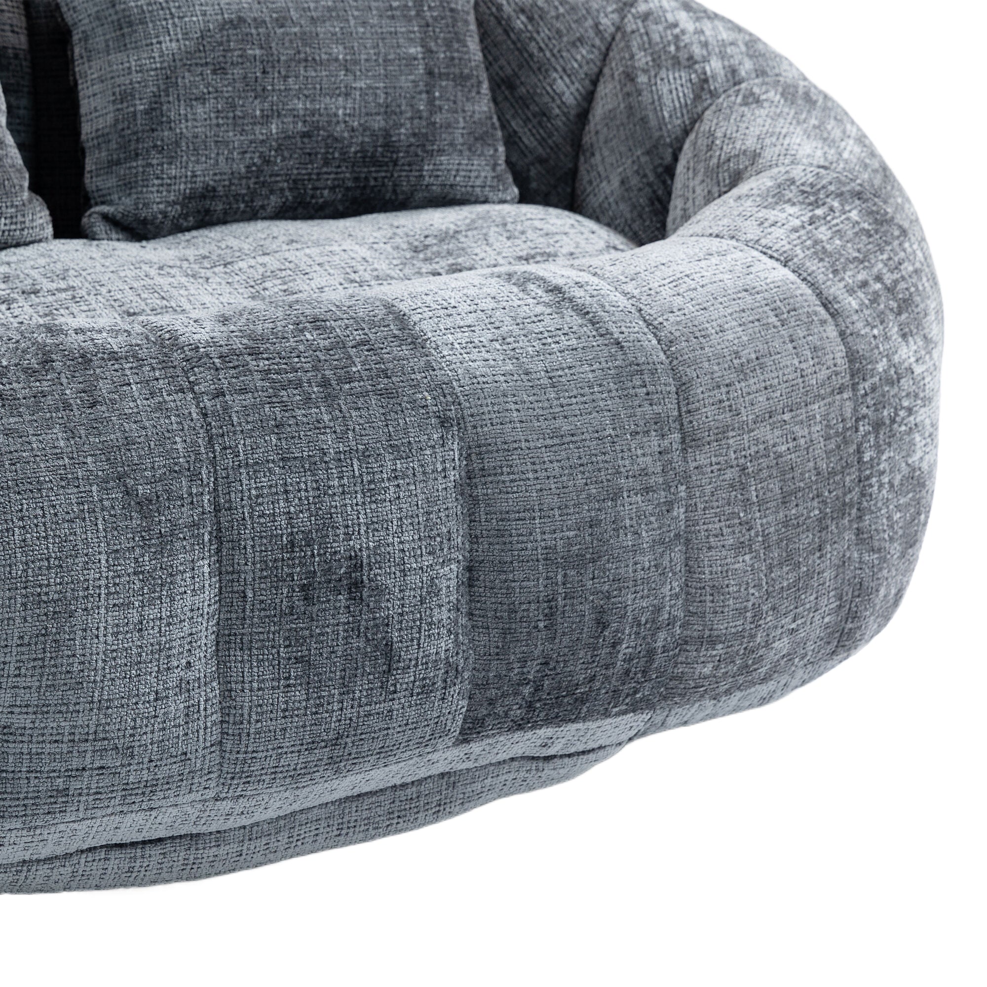 COOLMORE Bean Bag sofa Lazy Sofa Durable Comfort Lounger High Back Bean Bag Chair Couch for Adults and Kids, Indoor & Outdoor, Accent Floor Soft Lounge Chair  (Gray chenille)