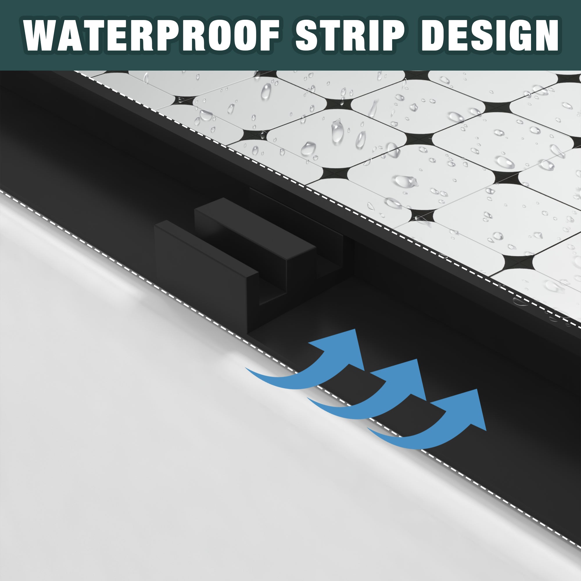 Dimension detail for 56-60 x 58 in sliding bathtub door