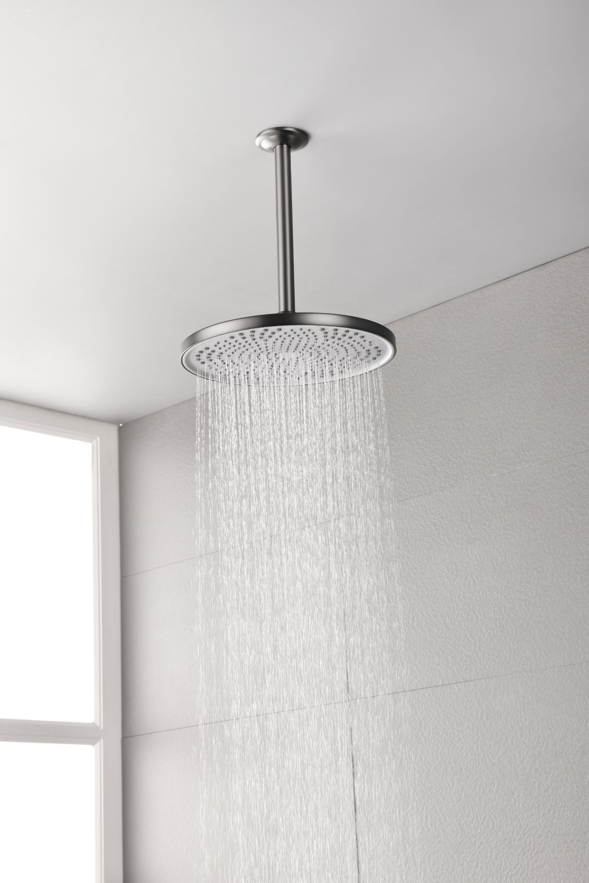 Shower Head - High Pressure Rain - Luxury Modern Look - No Hassle Tool-less 1-Min