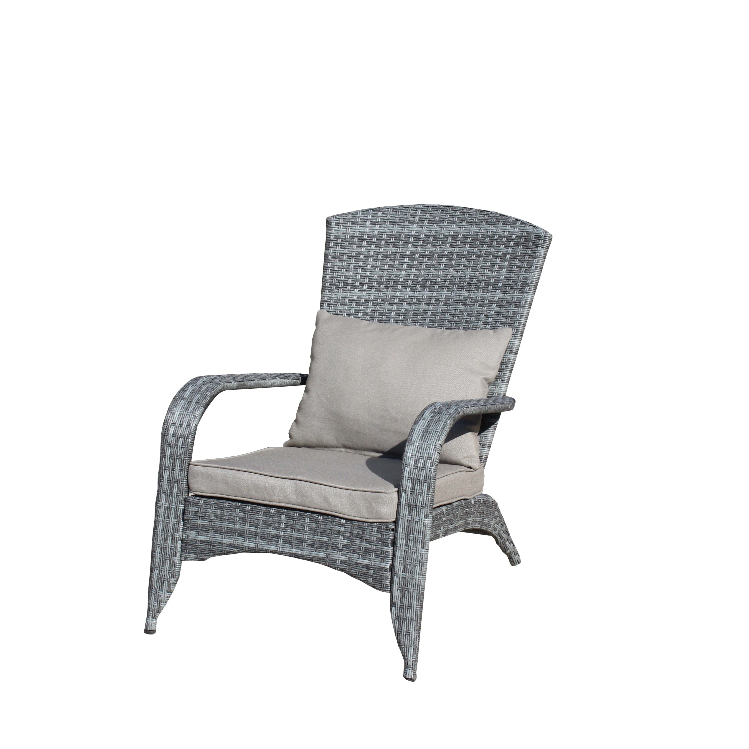 Patio Chair with Cushions( Grey Cushion)