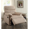 ACME Arcadia Recliner (Motion) in Beige Woven Fabric 00702