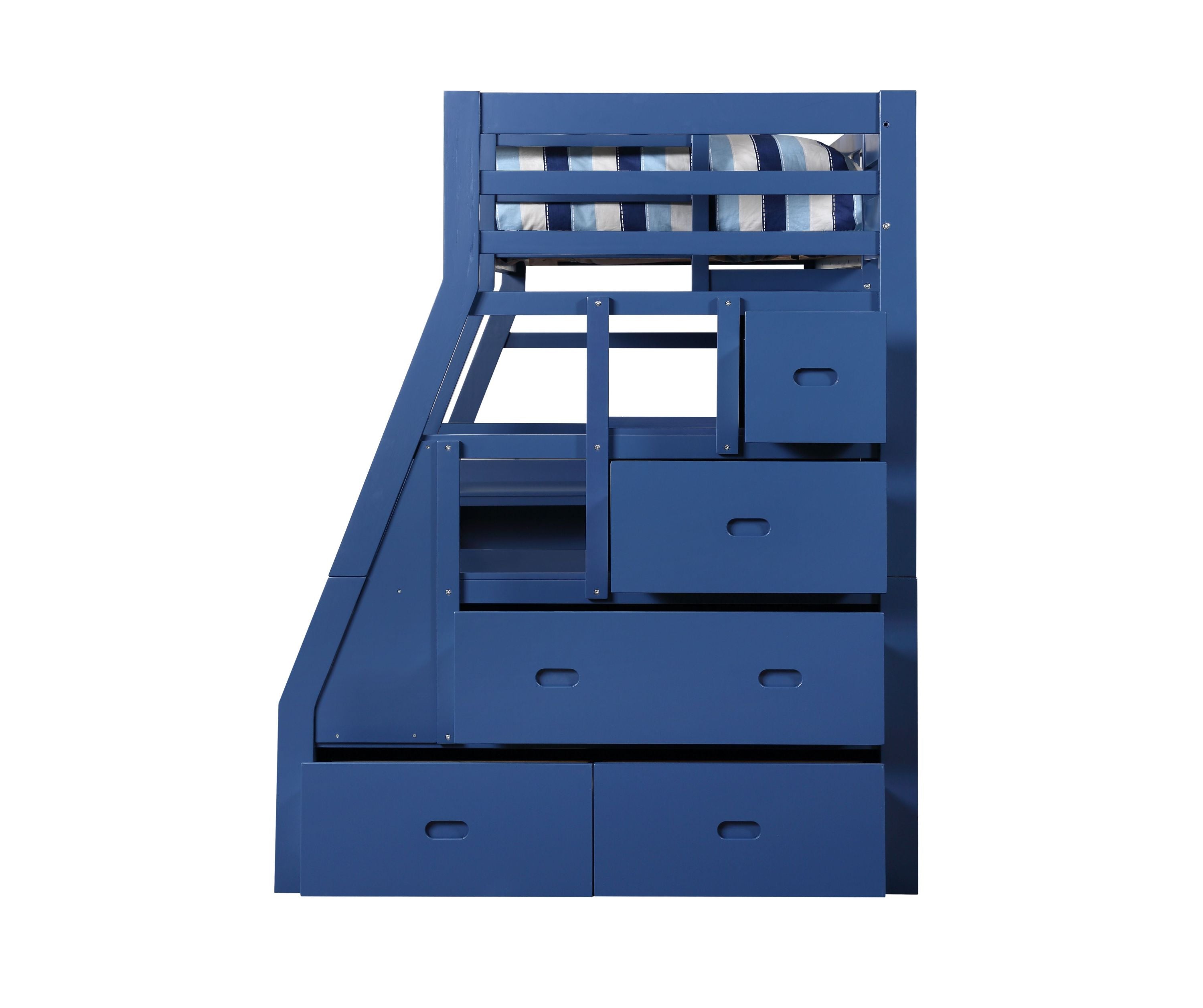 ACME Jason II Storage Twin Loft Bed (1Set/4Ctn), Navy Blue 37455