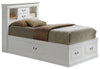 Elegant White Twin Storage Bed Design