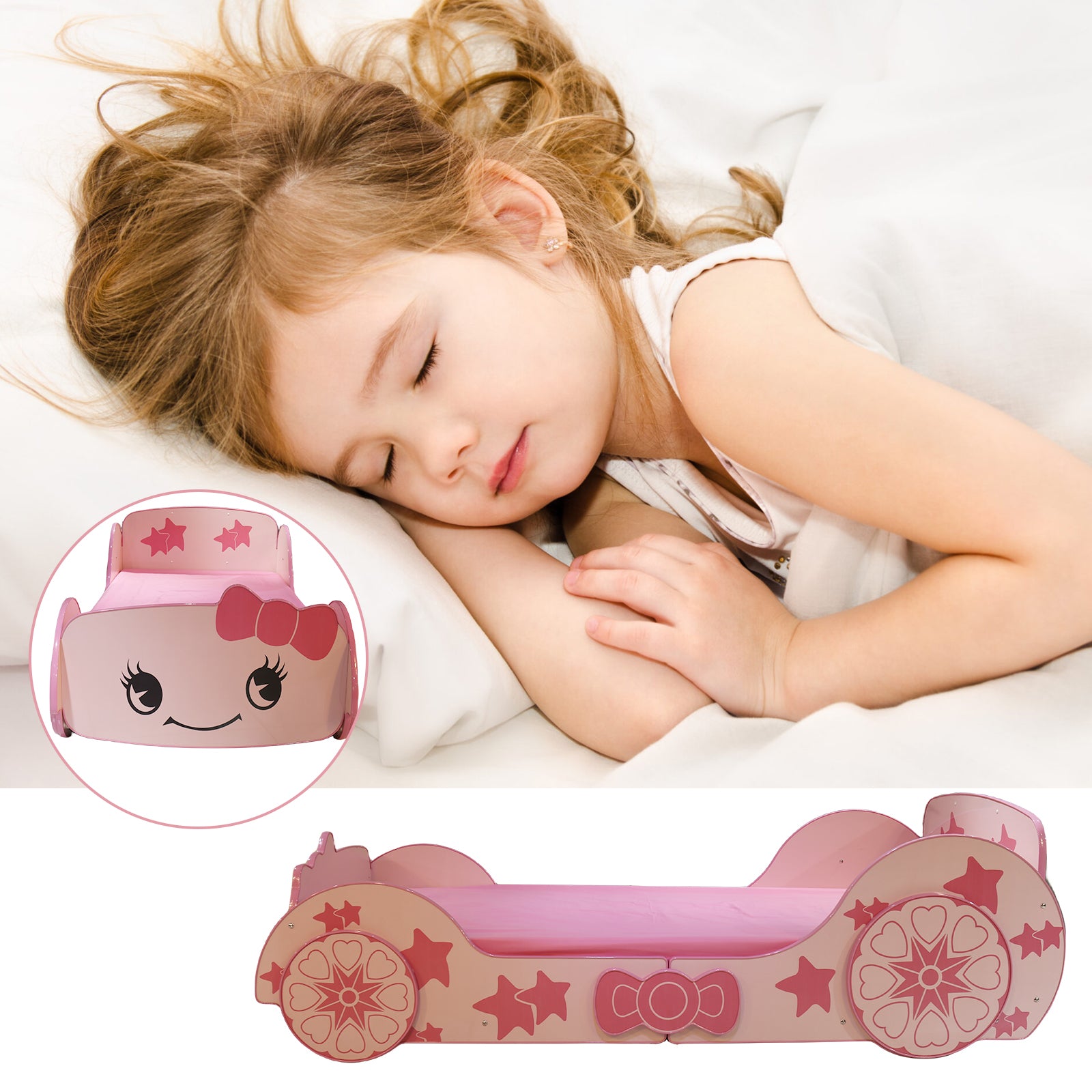 Little Star Cartoon Car Bed