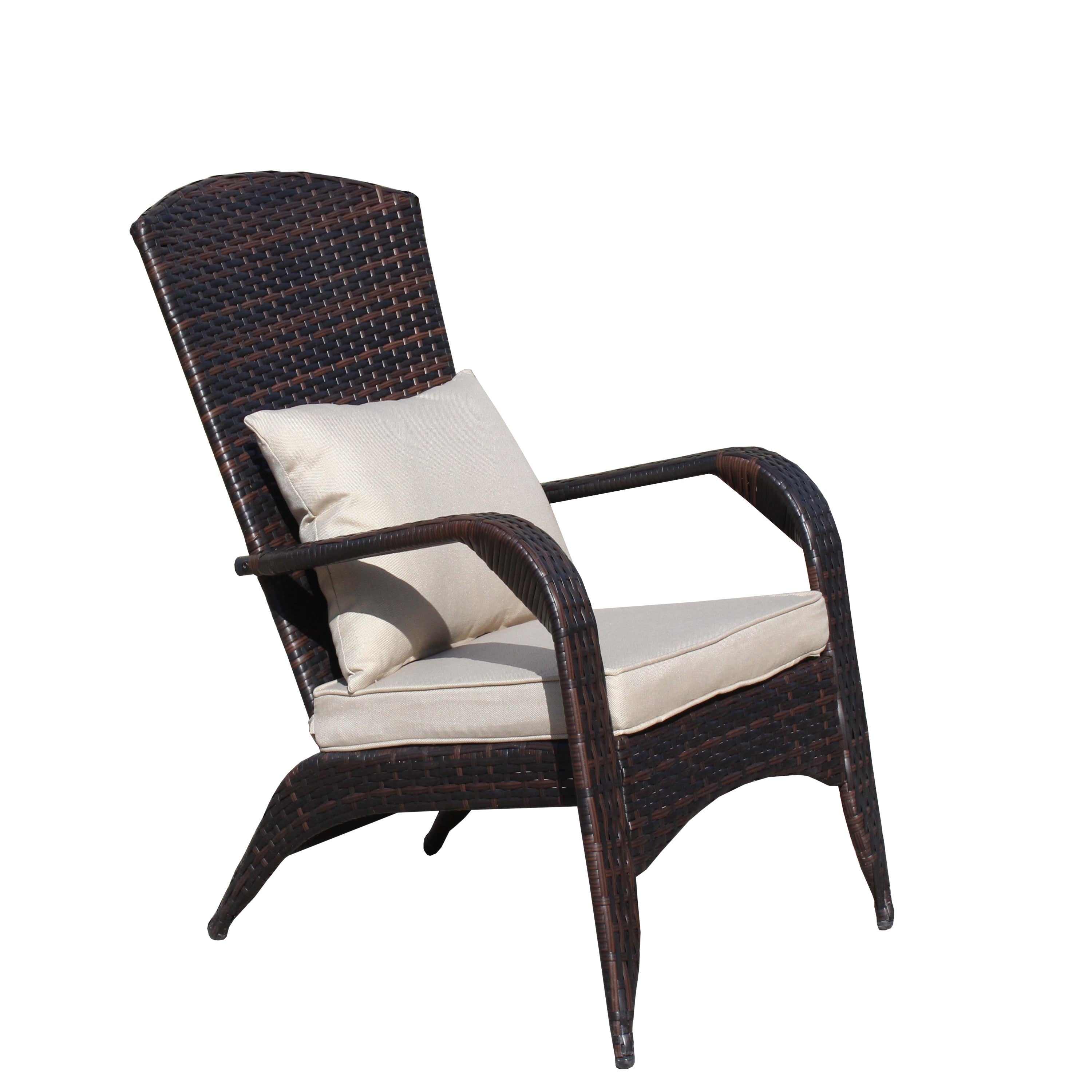 Patio Chair with Cushions(Beige Cushion)