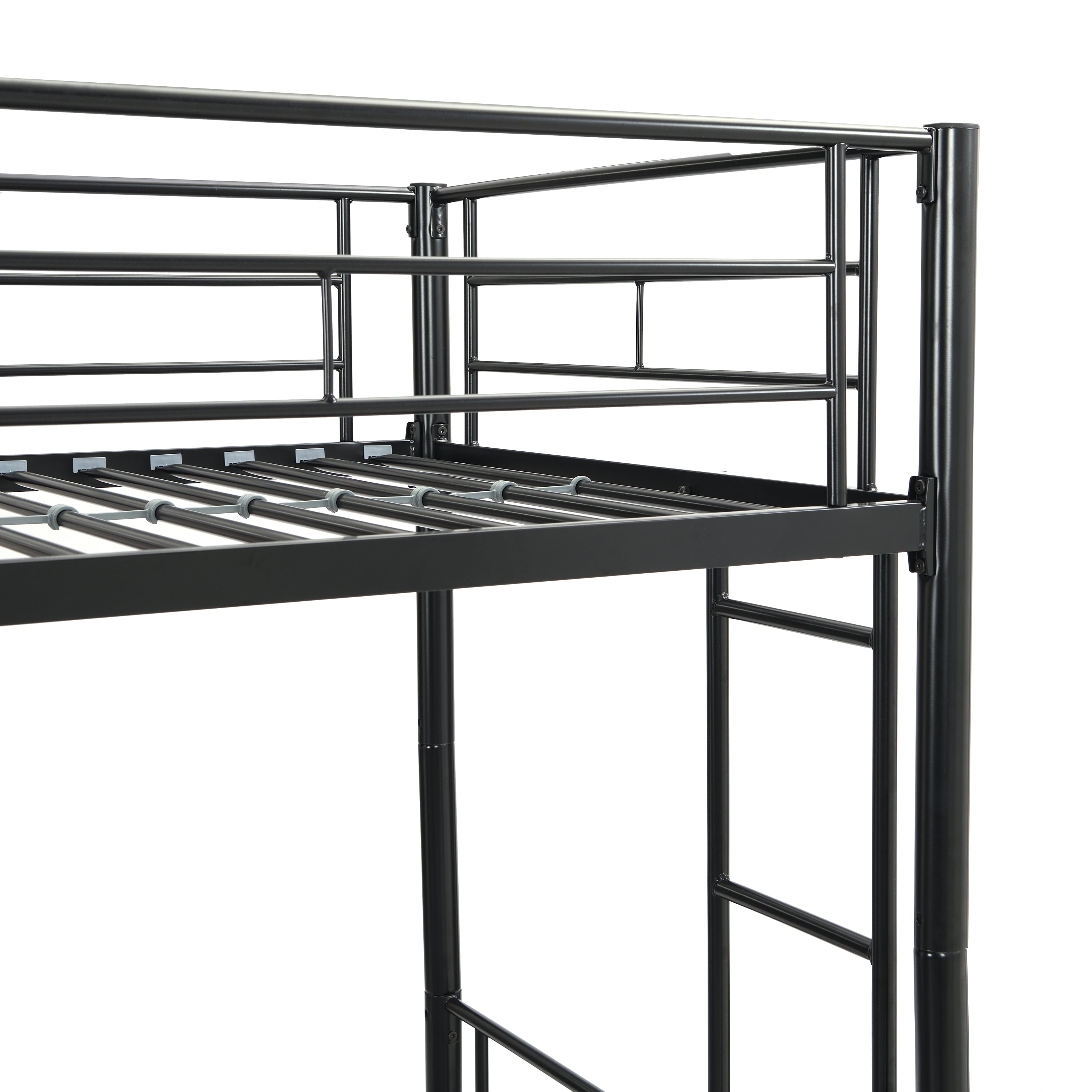 METAL BUNK BED BLACK