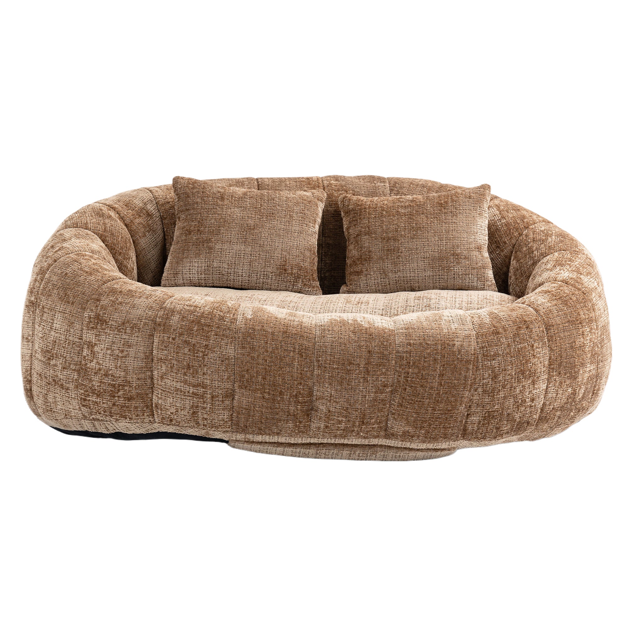 COOLMORE Bean Bag sofa Lazy Sofa Durable Comfort Lounger High Back Bean Bag Chair Couch for Adults and Kids, Indoor & Outdoor, Accent Floor Soft Lounge Chair  (Coffee chenille)