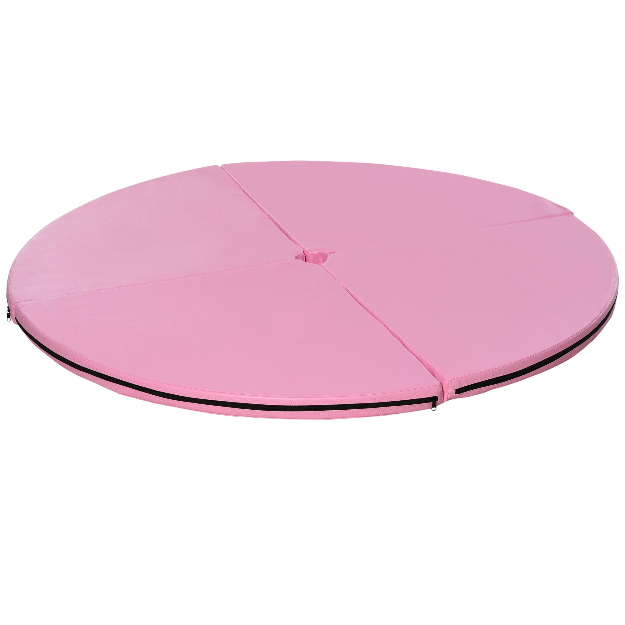 Soozier Pole Dance Mat, 2"T x 5'W Folding Pole Dance Mat for Home, Lightweight and Foldable, Pink