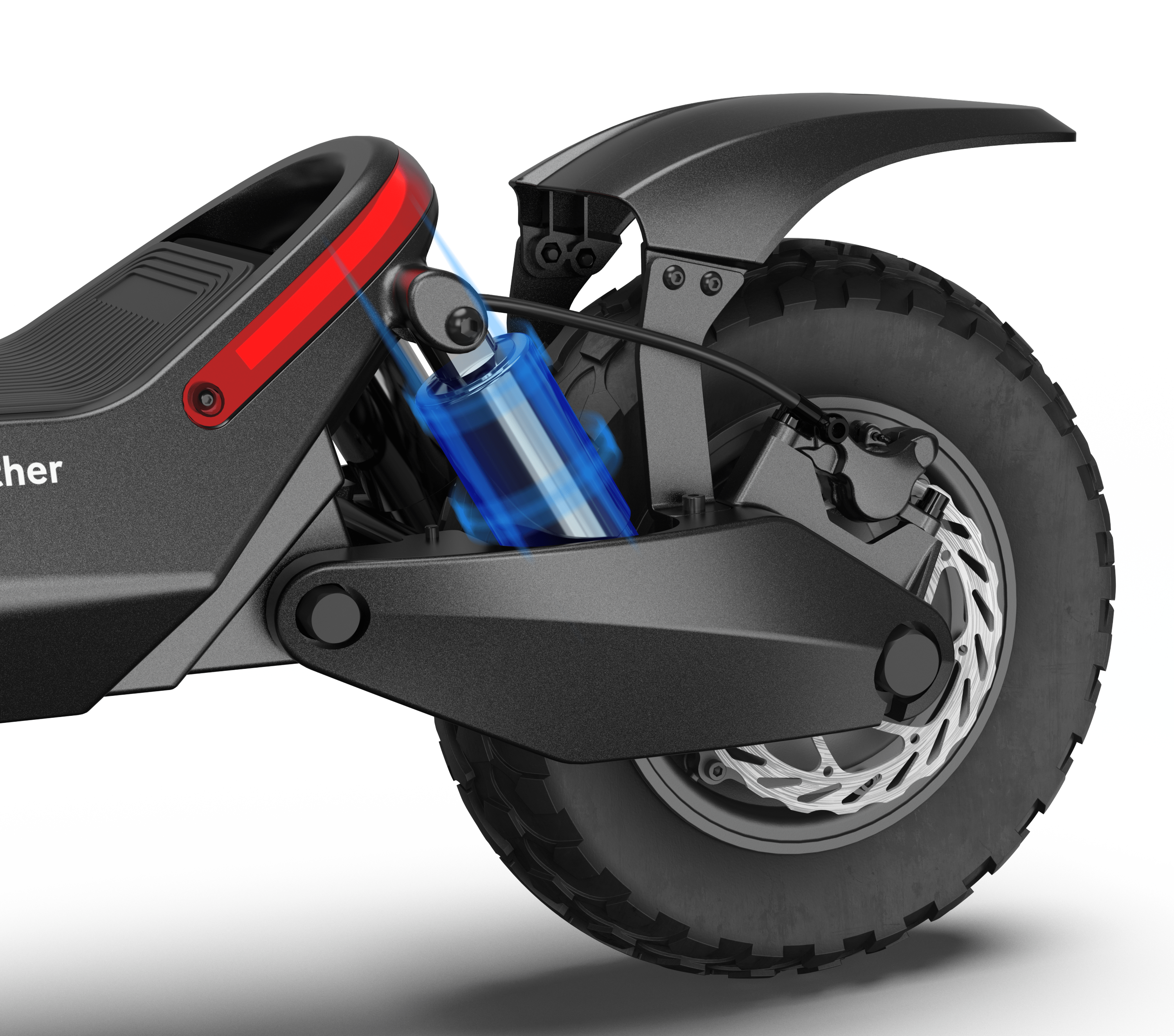 Super Electric Scooter w/31 mi Max Range & 37 mph Max Speed - Black