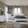 White Solid Wood 5 Pieces Queen Bedroom Sets(bed+nightstand*2+chest+dresser)old sku:BS515101AAK