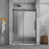 48 x 72 in Sliding Shower Door with Base - 48 x 72 in / Matte Black / White Base view 1