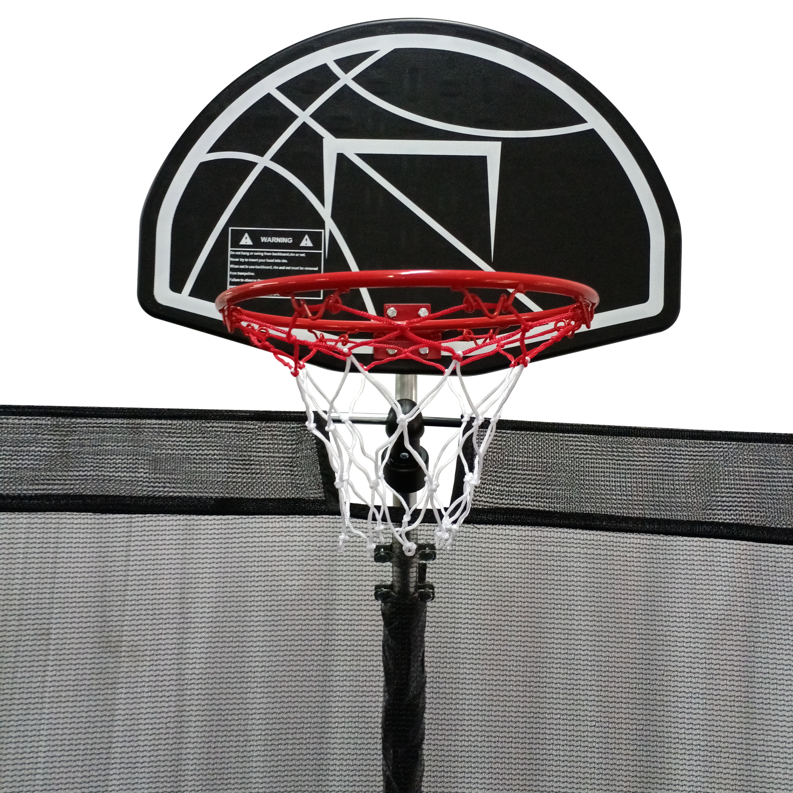 15FT Trampoline with Basketball Hoop - Recreational Trampolines with Ladder ,Shoe Bag and Galvanized Anti-Rust Coating