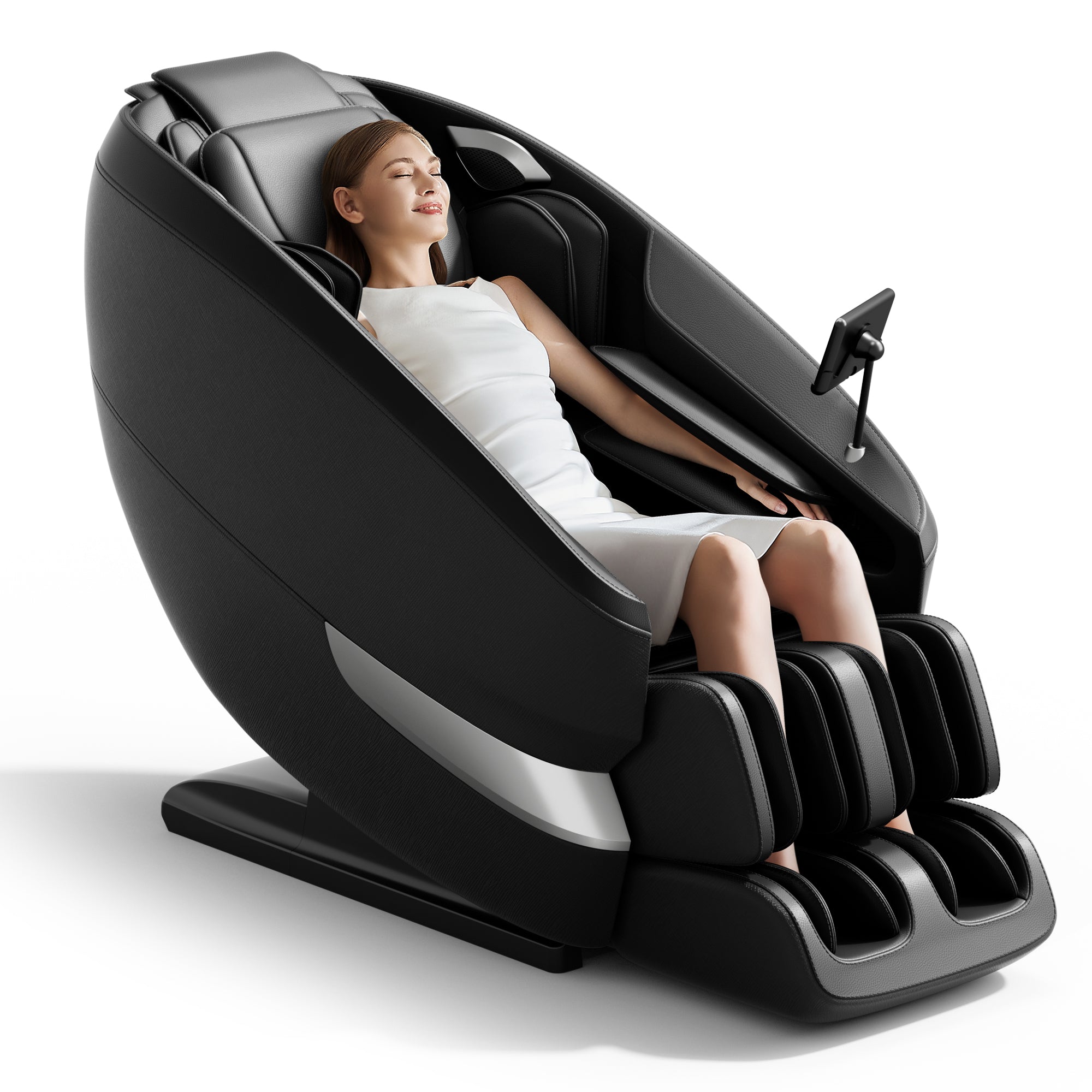 2024 Massage Chair Full Body, Shiatsu Massage Chair Recliner with Airbag Massage, LCD Touch Screen, Lower Back and Calf Heating, Customizable Features and Zero Gravity Modes (Black)