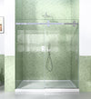 56-60 x 72 in Frameless Sliding Shower Door Enclosure - 56-60 x 72 in / Chrome view 1
