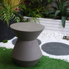 Decorative Garden Conner Table,18.1" H Modern Heavy Duty Patio Sturdy Faux Terrazzo Accent Table Side Table Plant Table for Indoor Outdoor