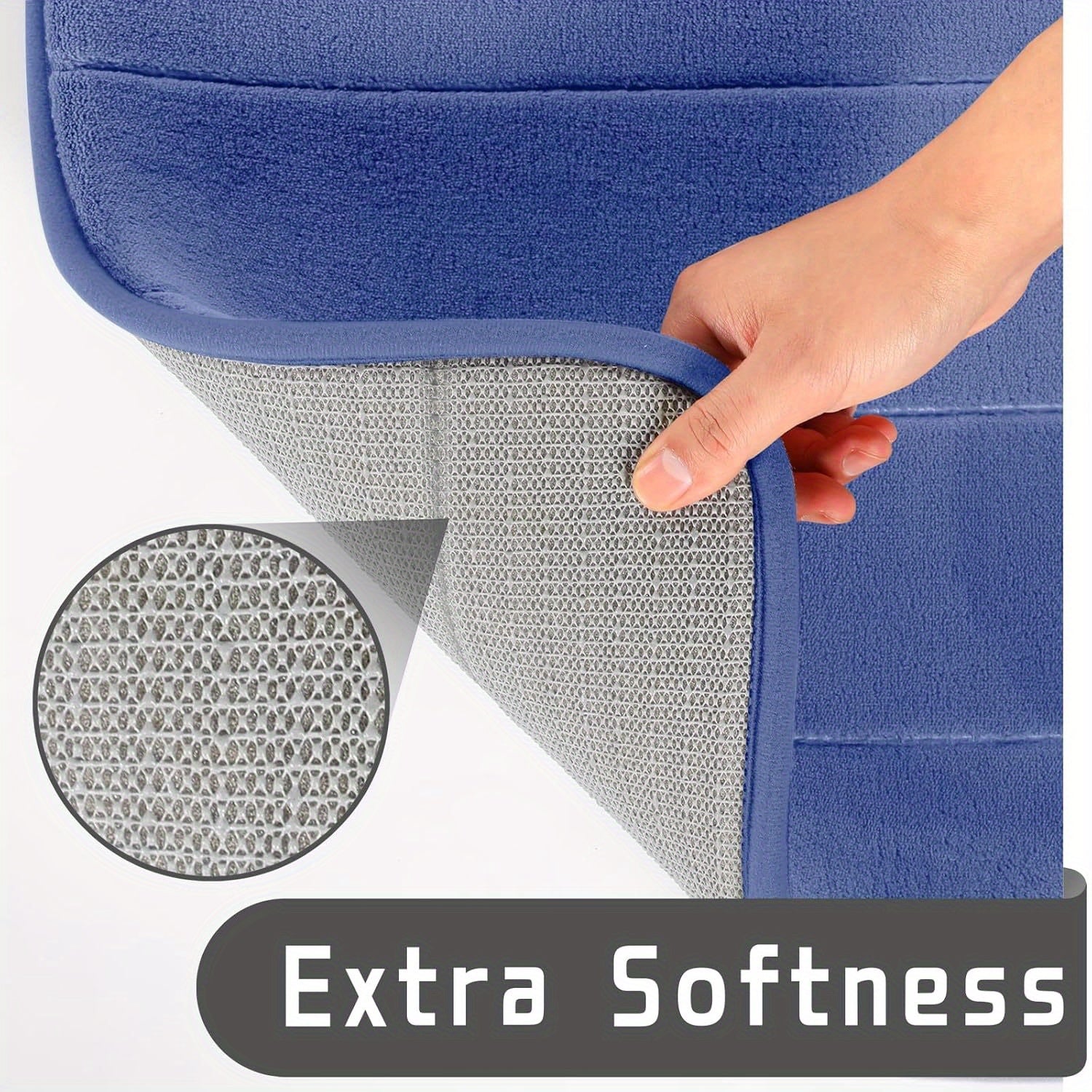 2-Piece Memory Foam Bath Rug Set – Soft, Absorbent, Quick-Dry & Machine Washable!