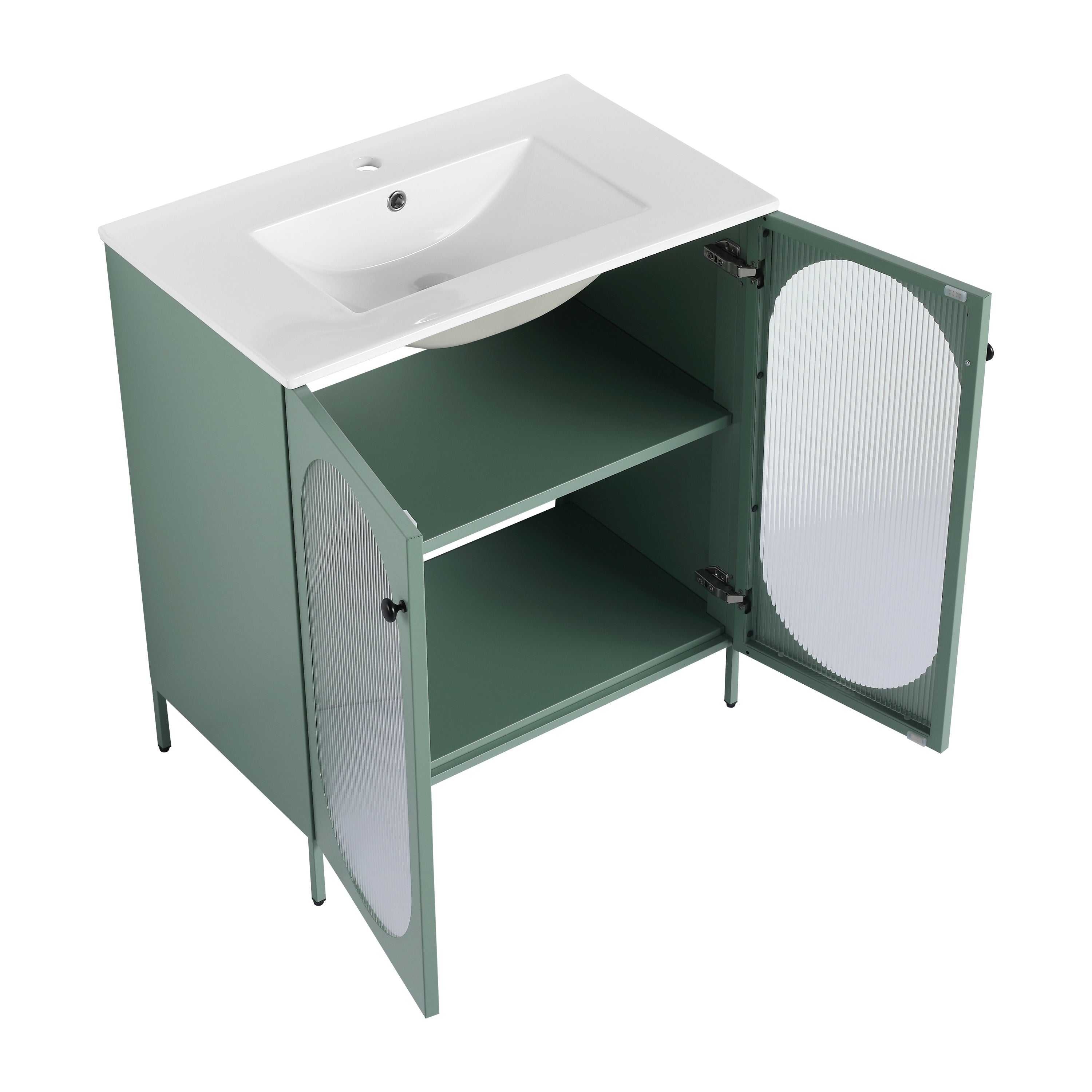 30 Inch Freestanding Bathroom Vanity With Ceramic SInk