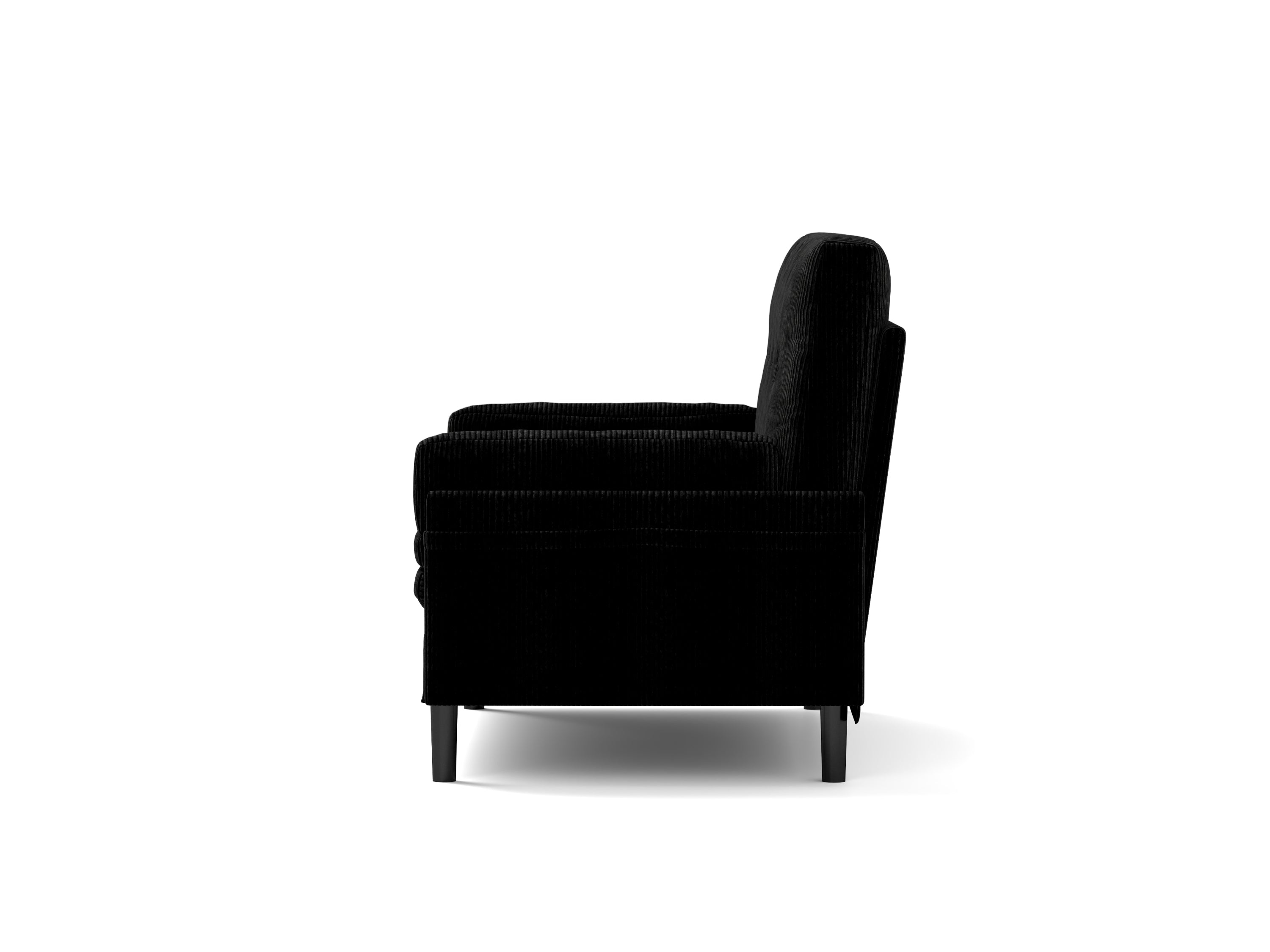 Black 2 seater sofa sleeper with recline fuction