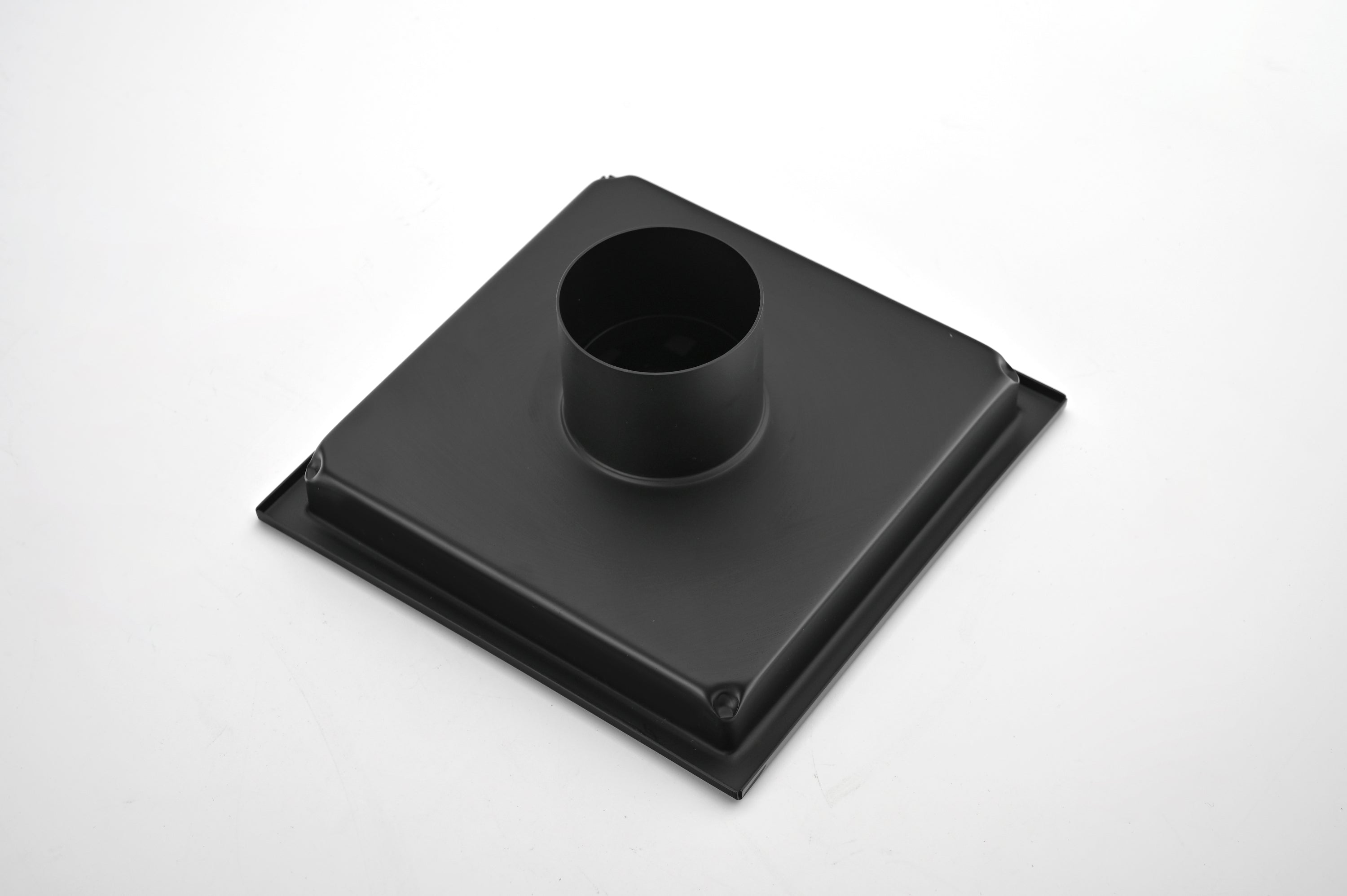 6 Inch Square Shower Floor Drain  Square Shower Floor Drain with Flange,Pattern Grate Removable,Food-Grade SUS 304 Stainless Steel