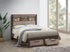 Comfortable King Bed In Gray And Brown