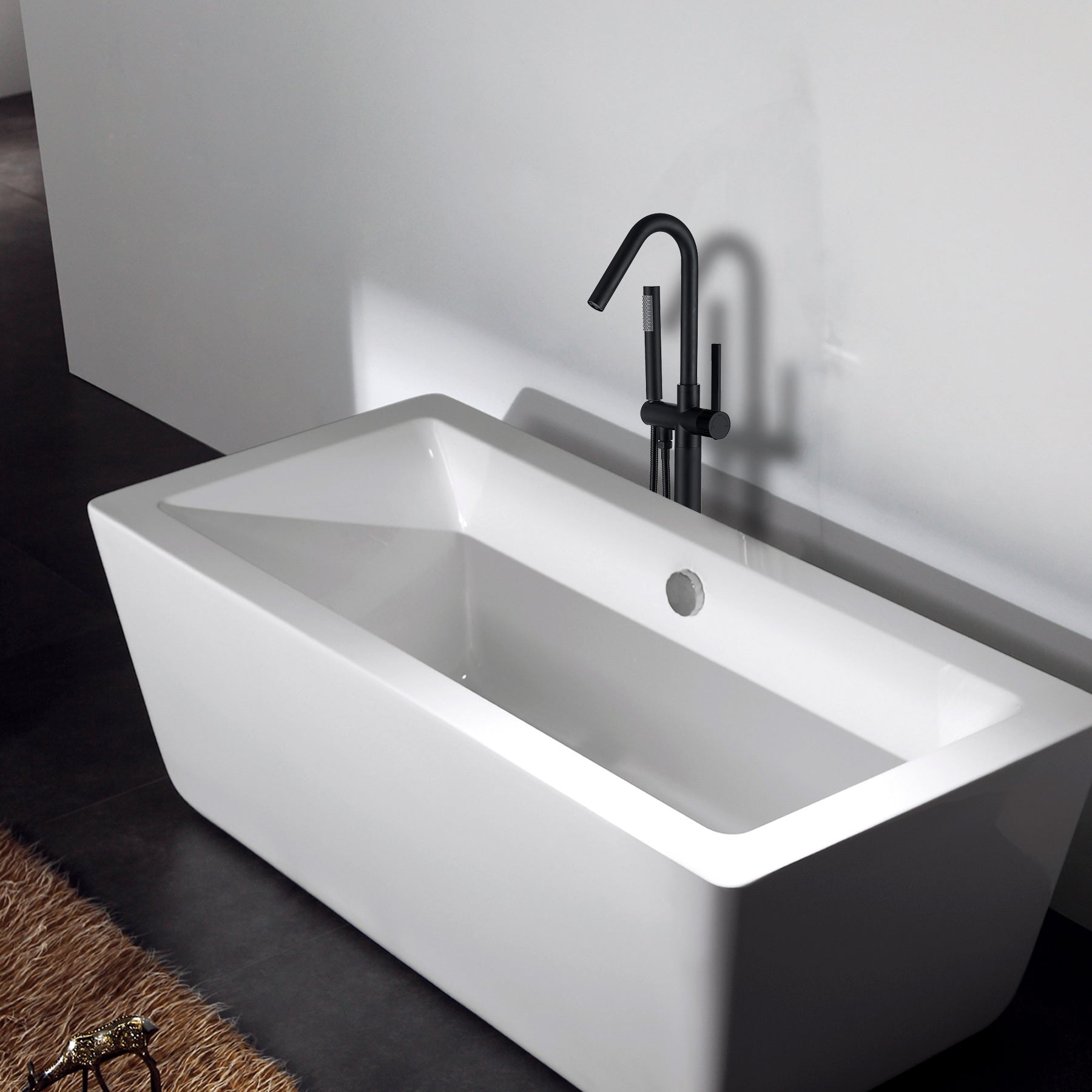 Freestanding Bathtub Faucet with Hand Shower