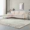 L-Shaped linen sectional sofa with right chaise(left-facing chaise),Beige