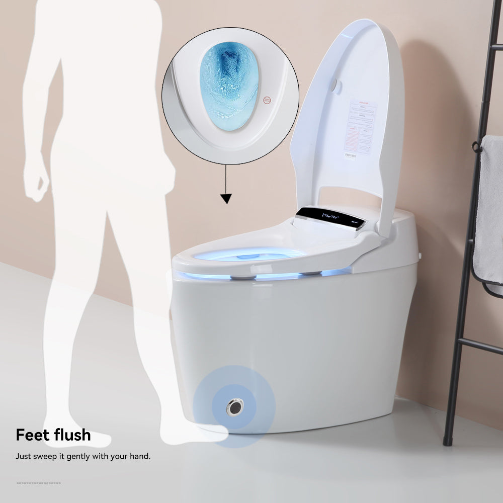 Smart Toilets with Heated Bidet Seat, Portable toilet with bidet built, Bidet toilet with Dryer and Warm Water