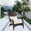 Patio Chair with Cushions(Beige Cushion)