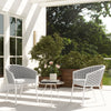 Rowan 24" Rope Barrel Back Patio Dining Chairs, Set of 2, Optic White Acrylic