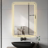 24X40 Inch LED Bathroom Mirror Vanity Mirrors with Front Lights Wall Mounted Anti-Fog Frameless Make Up Mirror with Light 5 mm Copper-Free Silver Mirror Horizontal or Vertical