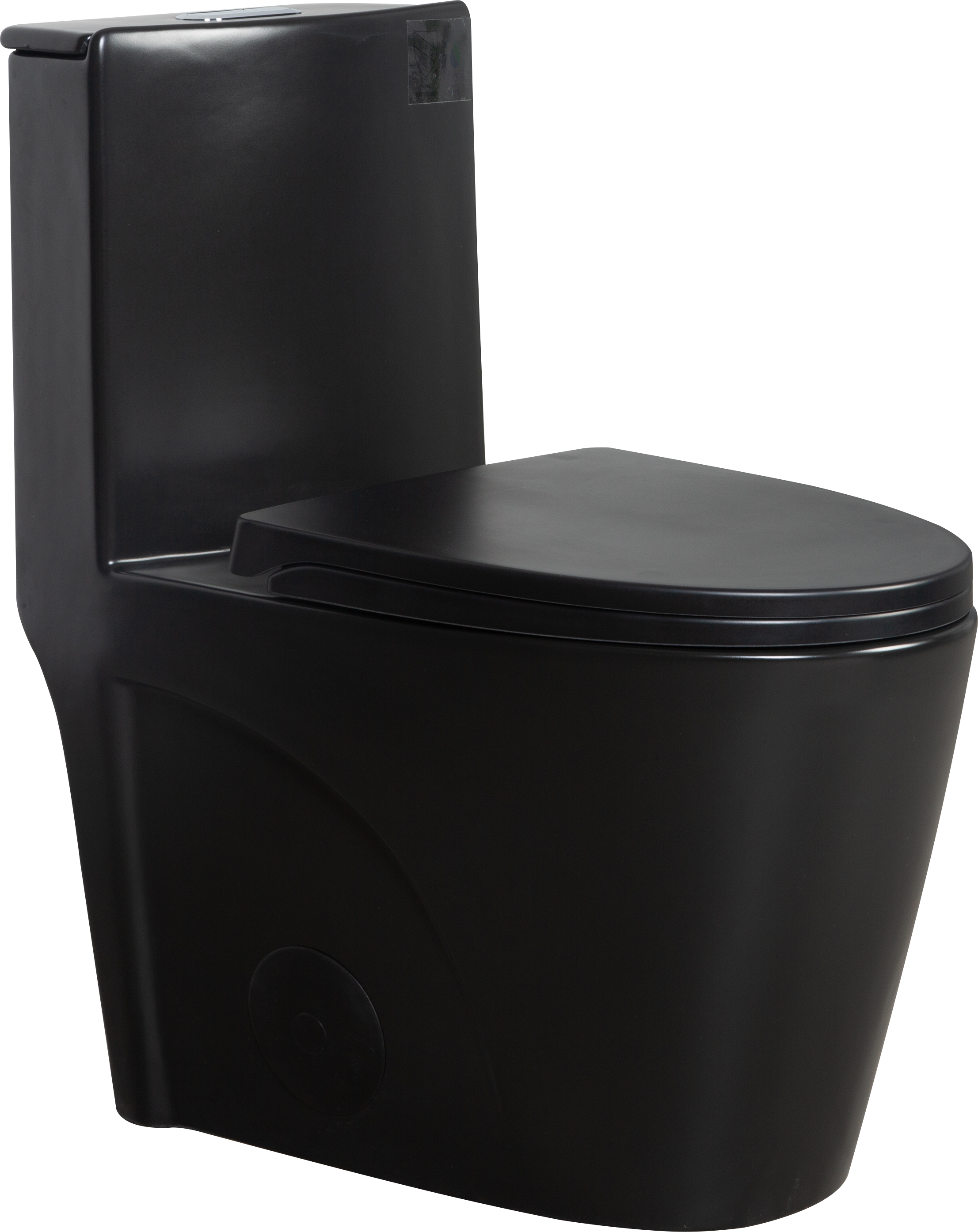 1.1/1.60 GPF Dual-Flush One Piece Toilet, Water-Saving Elongated Comfort Height Floor Mounted, Soft Close Seat, 1000 Gram Map Flushing Score Toilet, Matte Black 23T01-MB-1