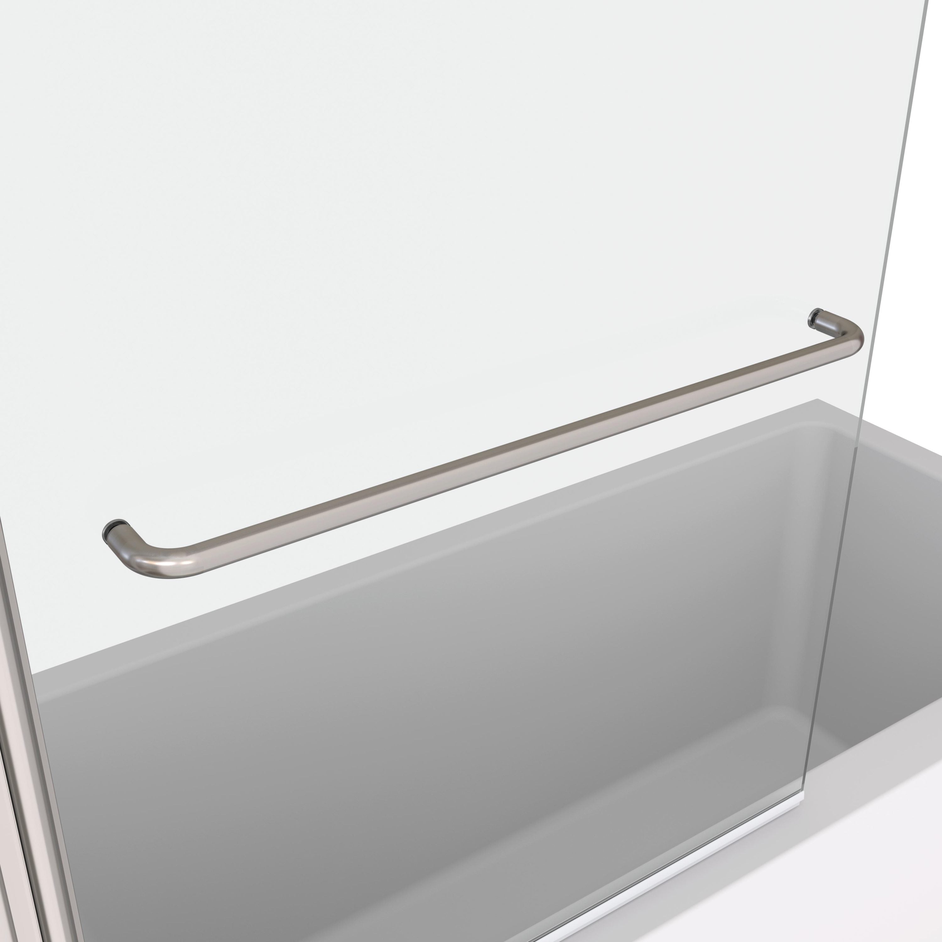 (34"W x5 8"H) Bath tub Pivot shower screen, with 1/4" tempered glass and towel bar 3458