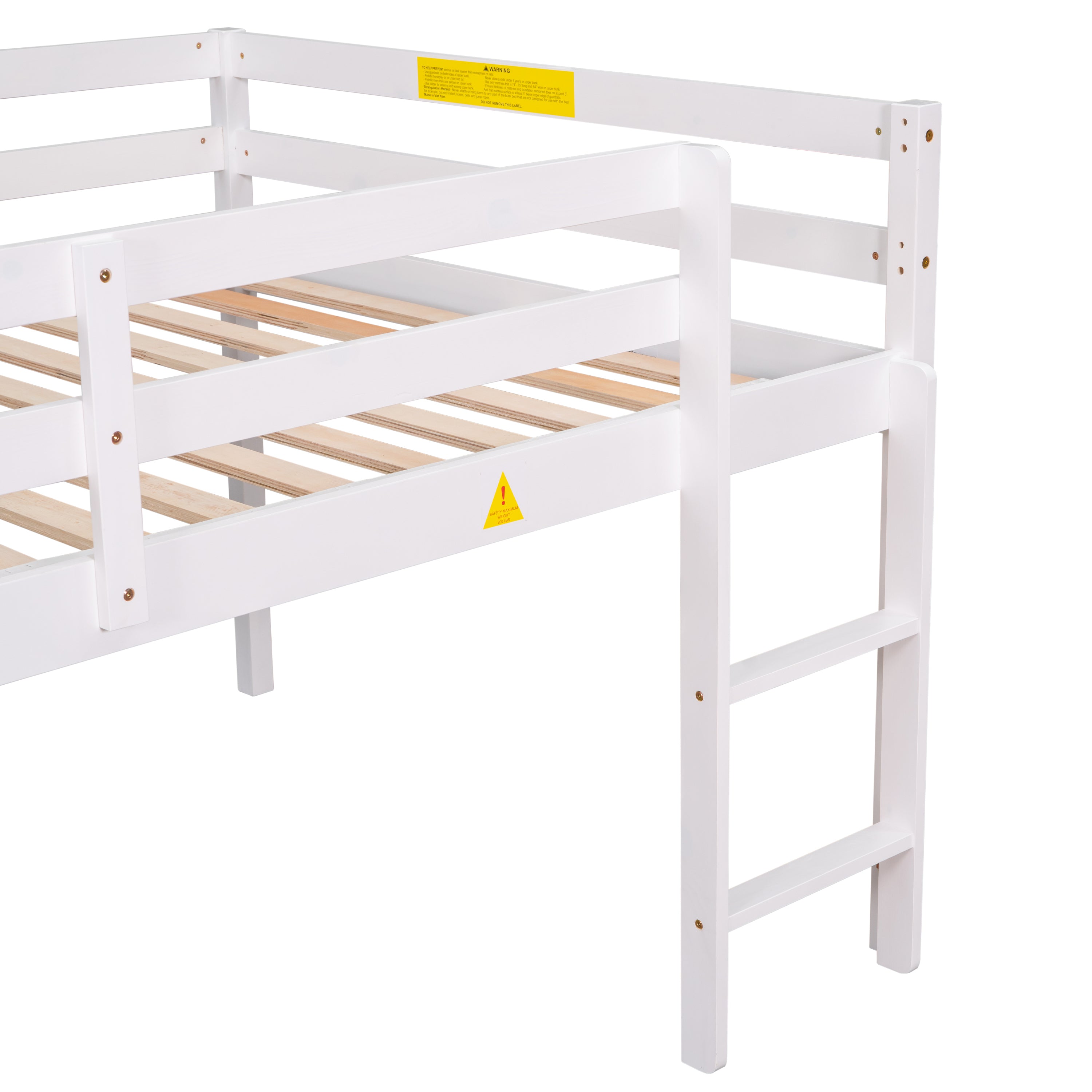 Full Loft Bed,White